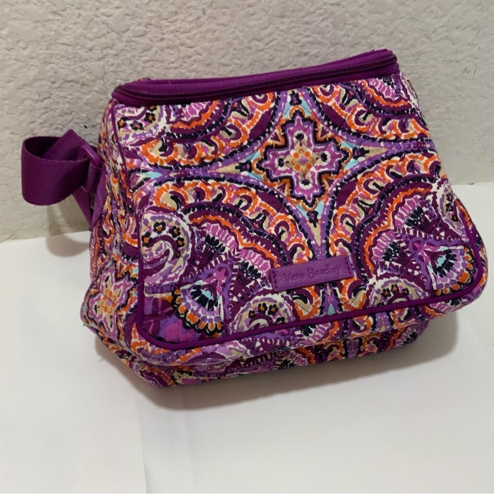 Vera Bradley insulated lunch bag red pink - Picture 3 of 9